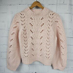 Point Sur Pink Knit Turtleneck Sweater